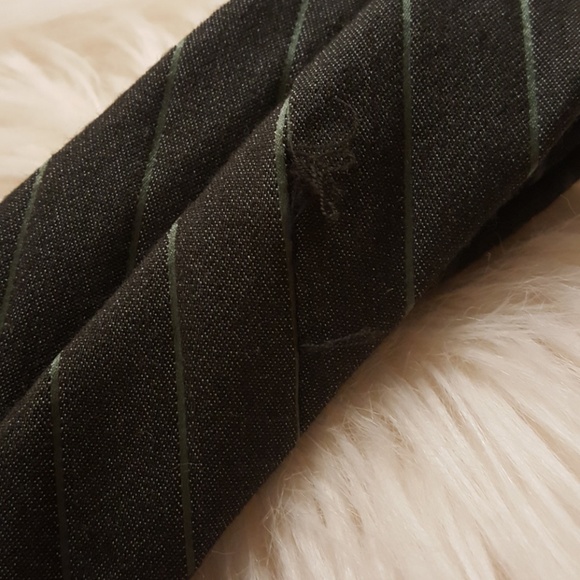 Calvin Klein forest green striped tie - Picture 3 of 4